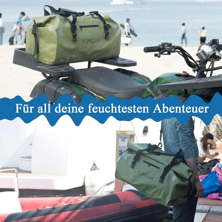 YUMQUA wasserdichte Reisetasche Sporttasche Duffel Dry Bag, zum Kajakfahren Camping Bootfahren Motor