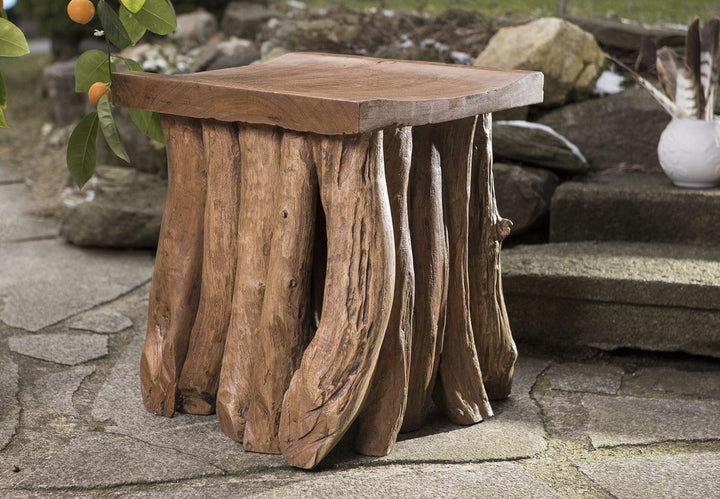 Windalf Hocker & Nachtkästchen AMA h: 45 cm Unikat Handarbeit aus Wurzelholz