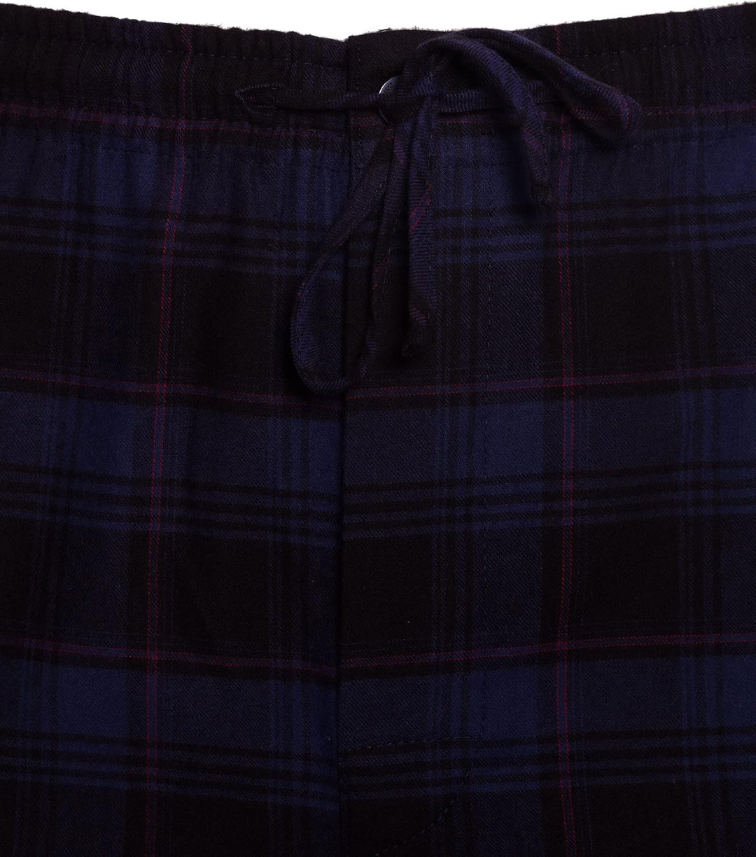Revise RE-911 Schlafanzug für Herren - Lang - Flannel 100% Baumwolle - Pyjama - M Dunkelblau 1034, M