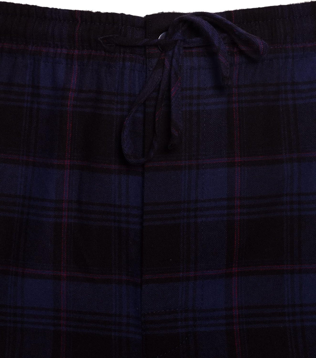 Revise RE-911 Schlafanzug für Herren - Lang - Flannel 100% Baumwolle - Pyjama - M Dunkelblau 1034, M