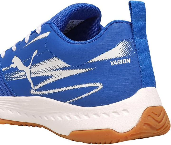 PUMA Unisex Kinder Varion Li JrIndoor Court Shoe 34 EU Puma Team Royal Puma White Gum, 34 EU Puma Te