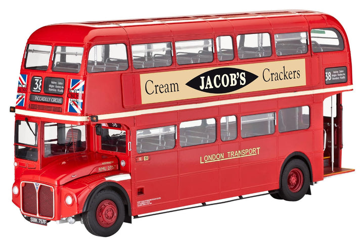 Revell RV07651 Modellbausatz Bus 1:24 - Doppeldecker London Bus im Massstab 1:24, Level 5, originalg