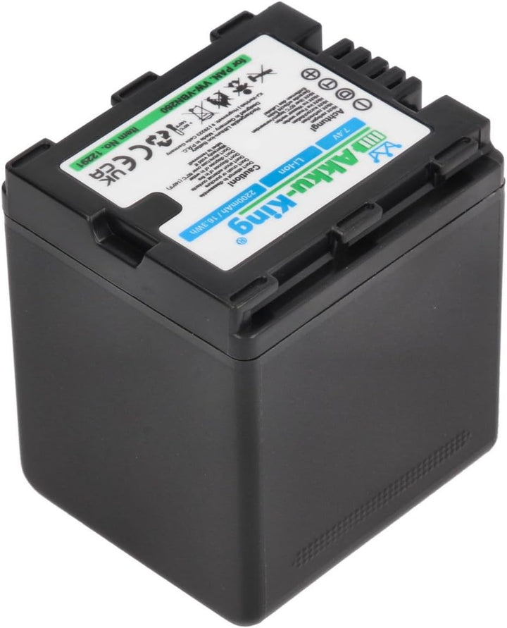 Akku-King Akku kompatibel mit Panasonic VW-VBN260 - Li-Ion 2500mAh - für HDC-SD800, HDC-SD900, HDC-S
