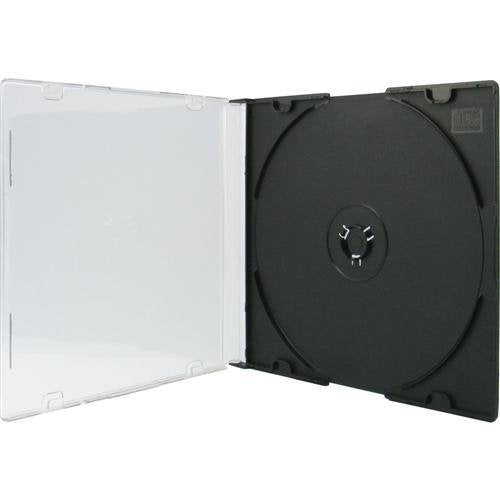 100 XLayer DVD CD Hüllen Single Black slimcase