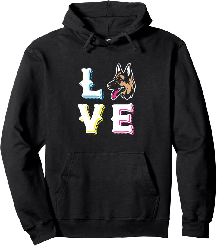 German Shepherd Love Cute Dog Lovers Pet Puppy Pullover Hoodie
