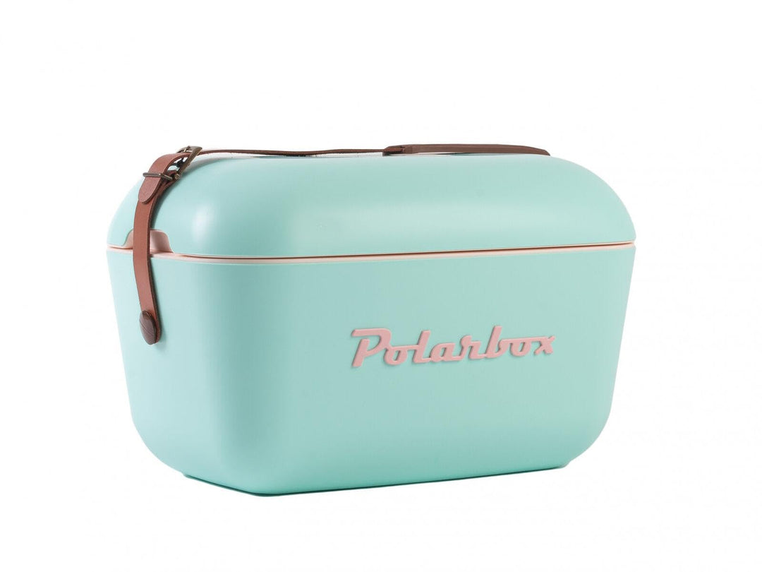 Polarbox 20L Kühlbox Retro Design Camping Kühltasche Kühlboxen Picknick Vintage Verde/Marron