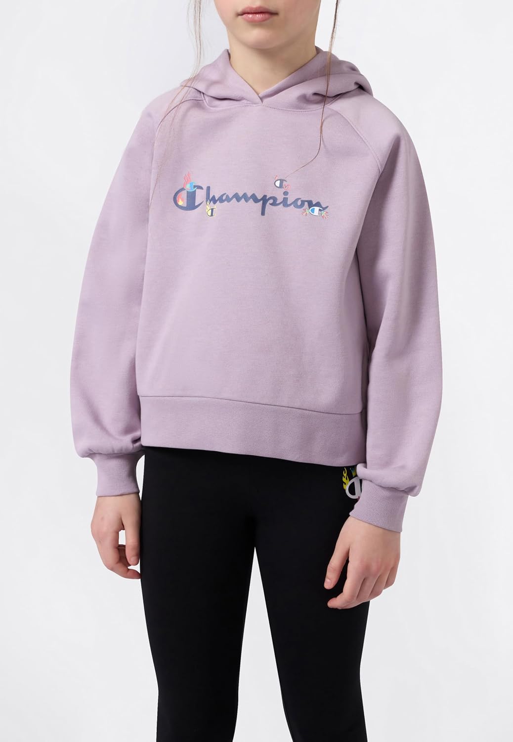 Champion Mädchen Legacy Girls Kapuzenpullover (1er Pack) XXL Violett, XXL Violett