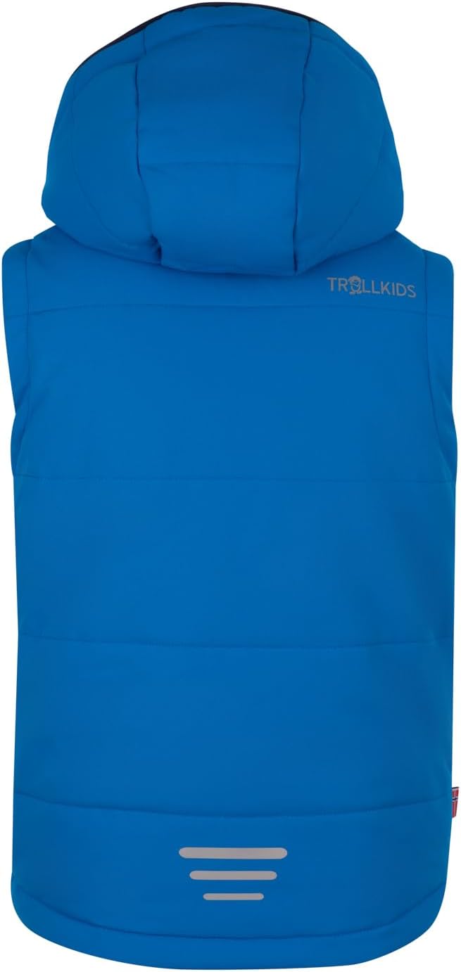 Trollkids Weste Narvik XT 164 Azurblau/Bronze, 164 Azurblau/Bronze