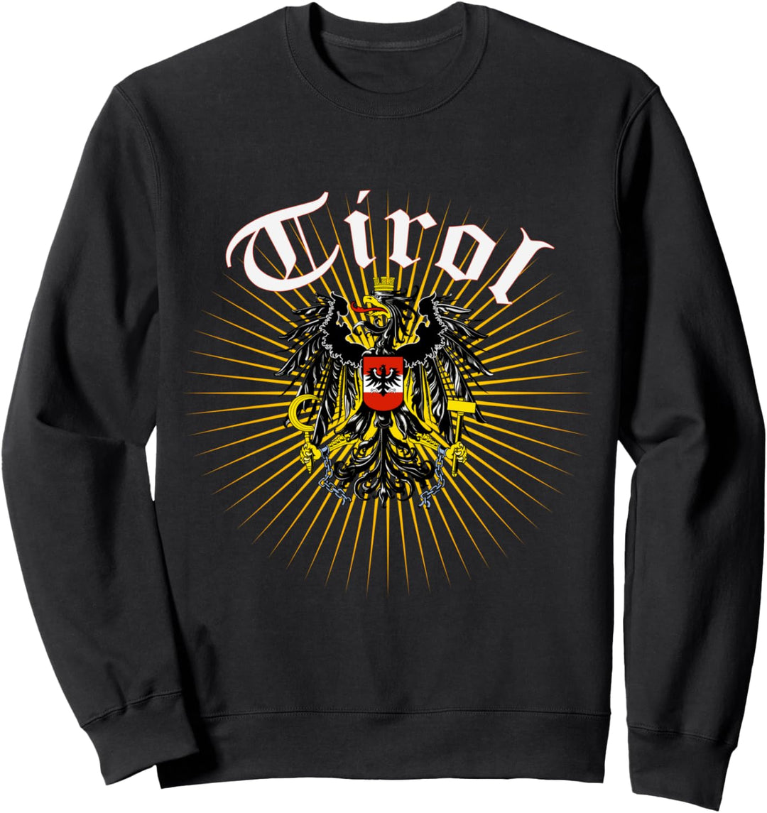 Tirol Shirt mit dem Österreich Adler Wappen Fahne Tiroler Sweatshirt