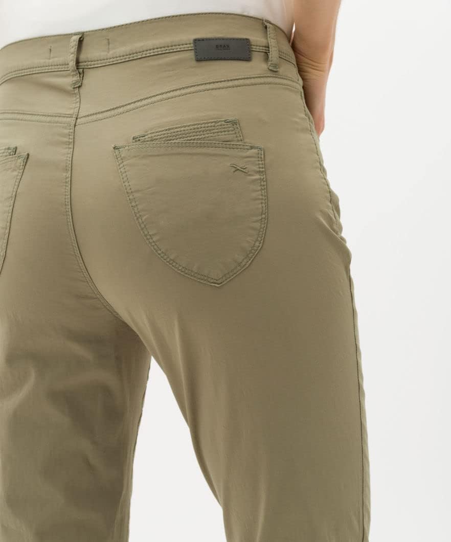 BRAX 7/8 Damen Jeans Hose Style Mary S 7/8 Popelinestretch Toffee 26W / 32L Grün Olive 33, 26W / 32L