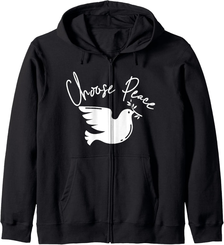 Choose Peace Friedenstaube Weltfrieden Frieden Pazifist Kapuzenjacke