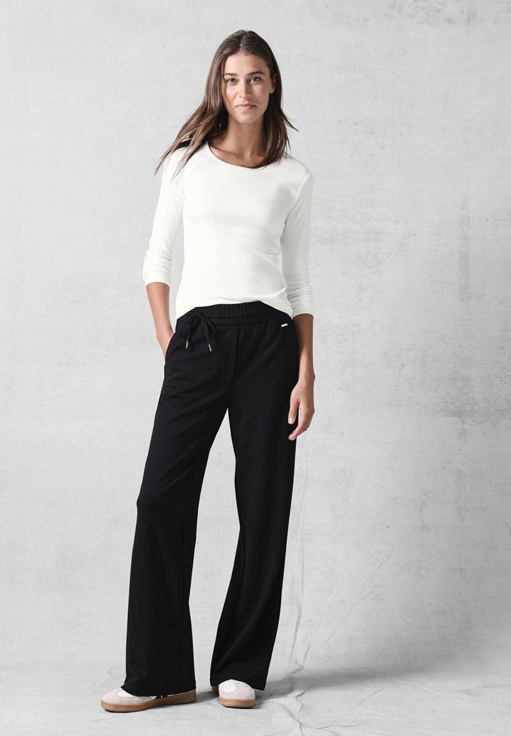 Damen Shirt mit Rundhals M Vanilla White, M Vanilla White