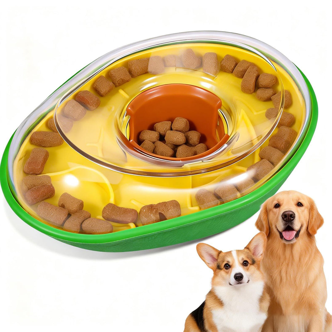 Avocado Interaktives Hundespielzeug, Leckerli-Spender Wackelspielzeug für Hunde, auslaufsicheres Wel