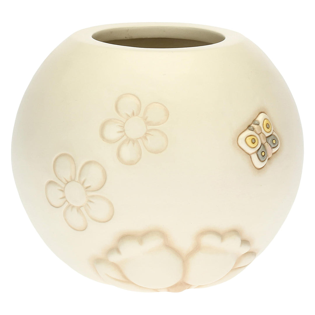 THUN - Dekorative Vase mit Schmetterling und Blumen - Linie Elegance - Living, Haus eingerichtet - K