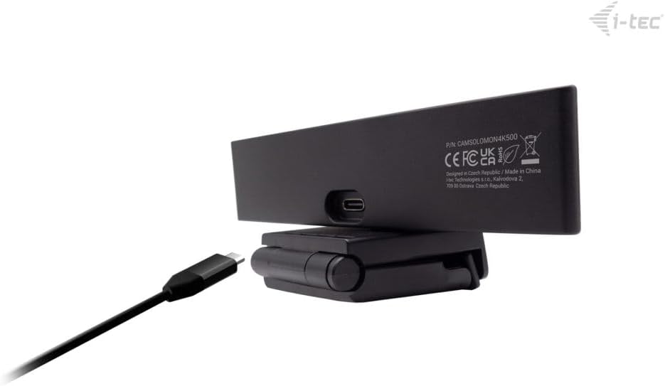 i-tec Solomon 500 Webcam 4K mit PDAF-Autofokus für schnelles und stabiles Fokussieren und Ultra-HD-4