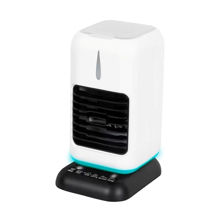 Ambiano TC-2 Tischluftkühler mit Sprühfunktion, Mini Luftkühler und Luftbefeuchter, 3 Stufen, 85° Os