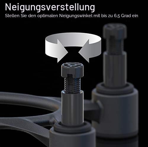 IsoAcoustics Aperta-Serie mit Lautsprecherstativen, schwingungsdämpfend, mit einstellbarer Neigung: