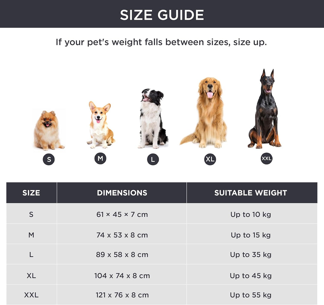 BEDSURE Flauschiges Hundebett Grosse Hunde - 74x53x8 cm Hundebett waschbar für grosse Hunde, rutschf