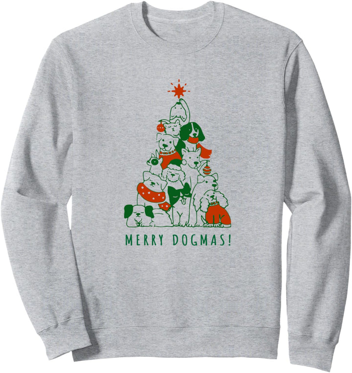 Merry Dogmas, Merry Woofmas Fröhliche Weihnachten Hunde Sweatshirt