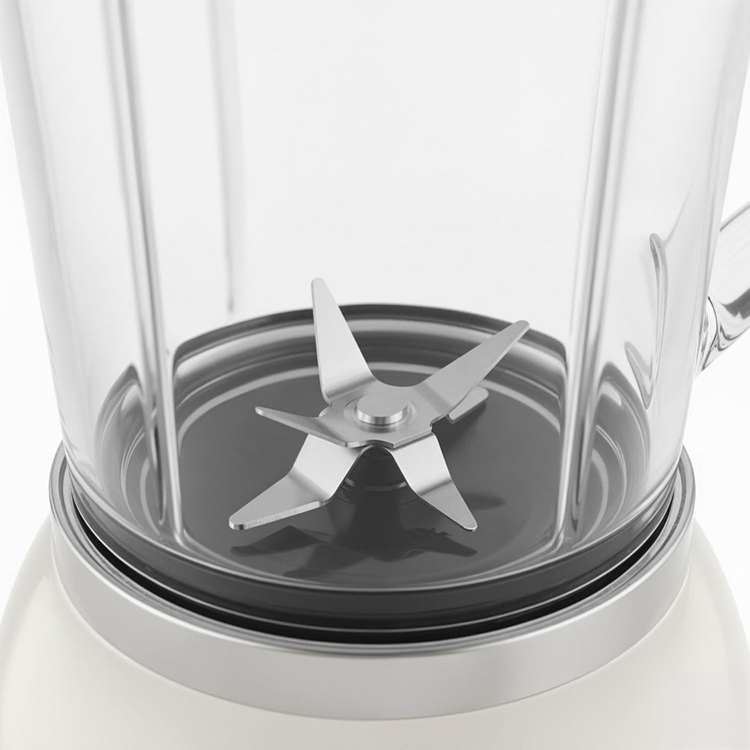 SWEISS Blender Smoothie Vintage MXV8, 2 Geschwindigkeiten und Pulsfunktion, 6 Edelstahlklingen, 1,5-