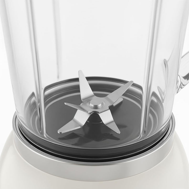 SWEISS Blender Smoothie Vintage MXV8, 2 Geschwindigkeiten und Pulsfunktion, 6 Edelstahlklingen, 1,5-