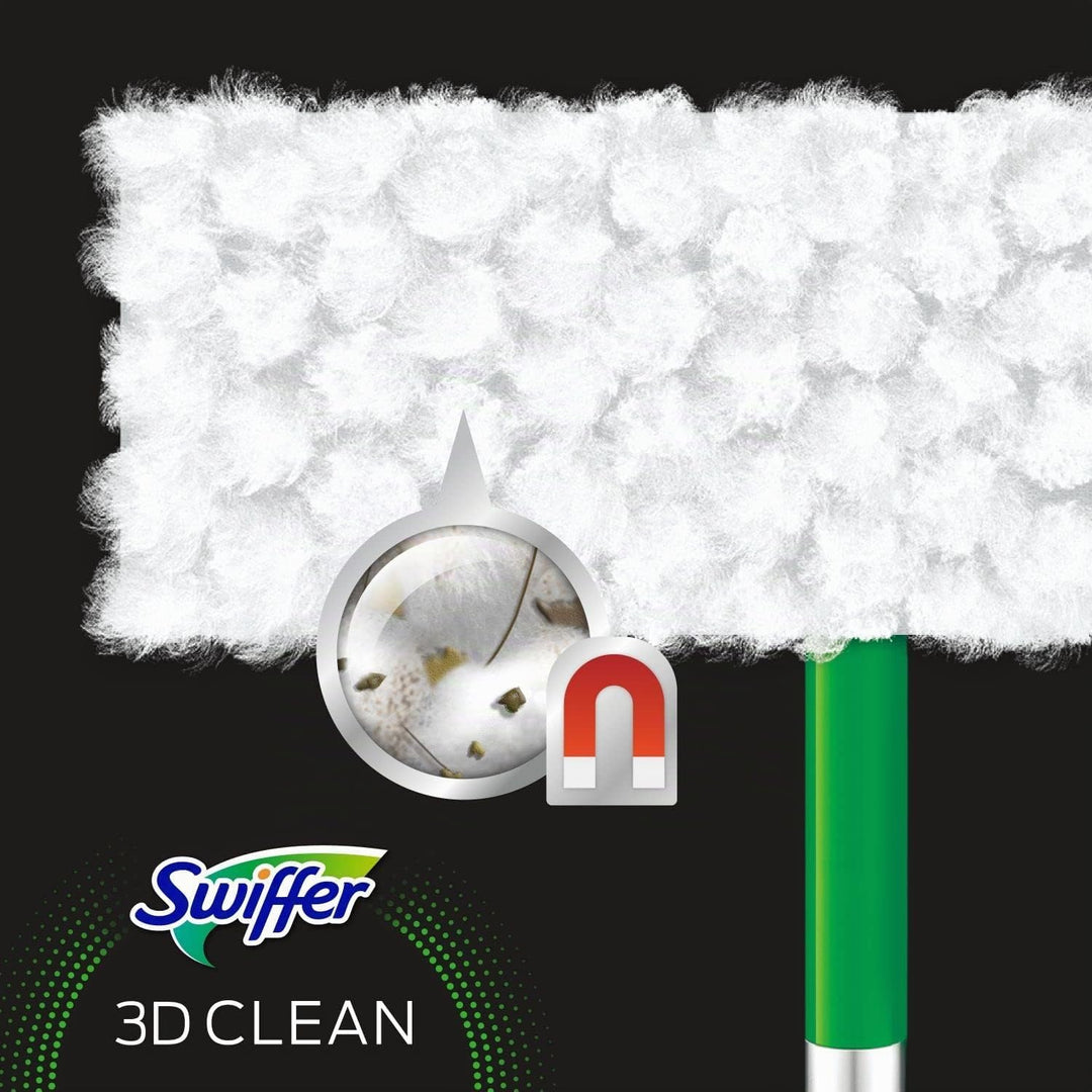 Swiffer Staubfänger, 3D-Reinigung, Nachfüllpackungen, Trockentücher für Böden, 7 Einheiten, fängt un