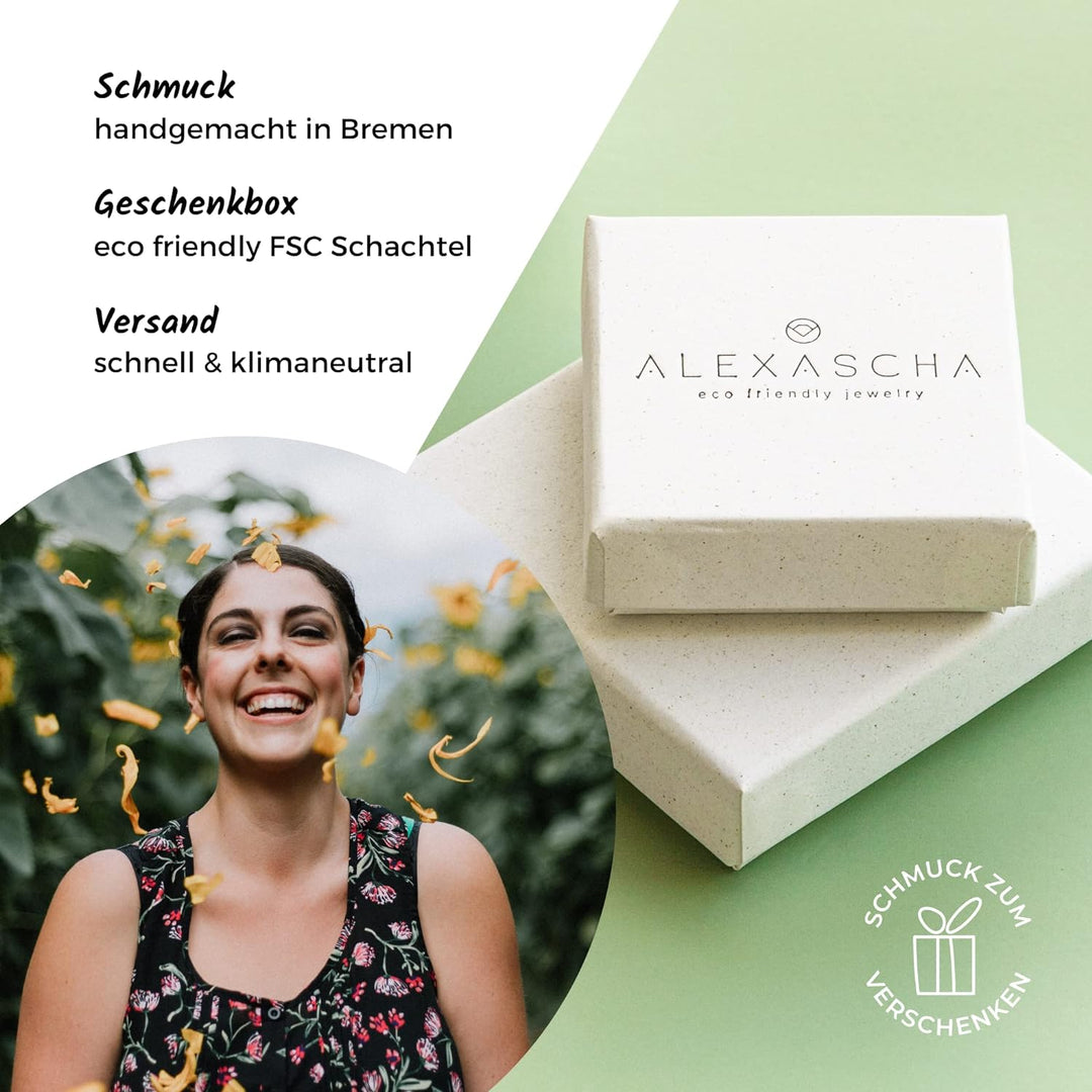 Kleine Ohrstecker gold mit Stein • Rote Ohrringe für Damen • Nachhaltiger Modeschmuck aus Edelstahl