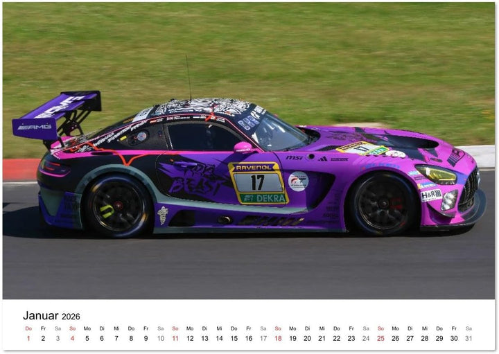24h am Ring (Wandkalender 2026 DIN A4 quer), CALVENDO Monatskalender: Das 24h-Rennen auf dem Nürburg
