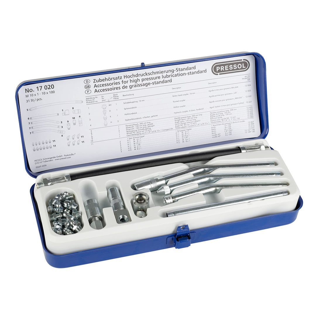 Pressol – Standard Accessory Kit, M 10 x 1, für Schmierung mit Fett Pumpe 17020