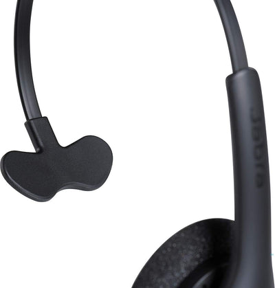 Jabra Biz 1500 Quick Disconnect On-Ear Mono Headset - Corded Headphone with Noise-cancelling Microph