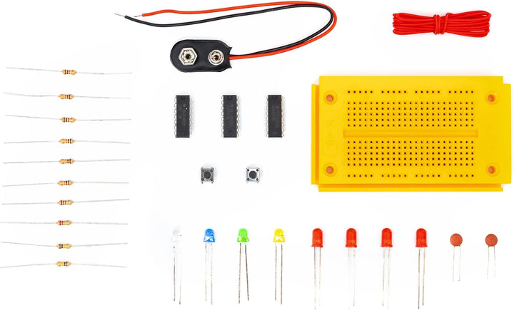 FRANZIS 65315 - Lernpaket Digitale Elektronik, Komplettset für 25 Praxis-Projekte, inkl. 84-seitigem