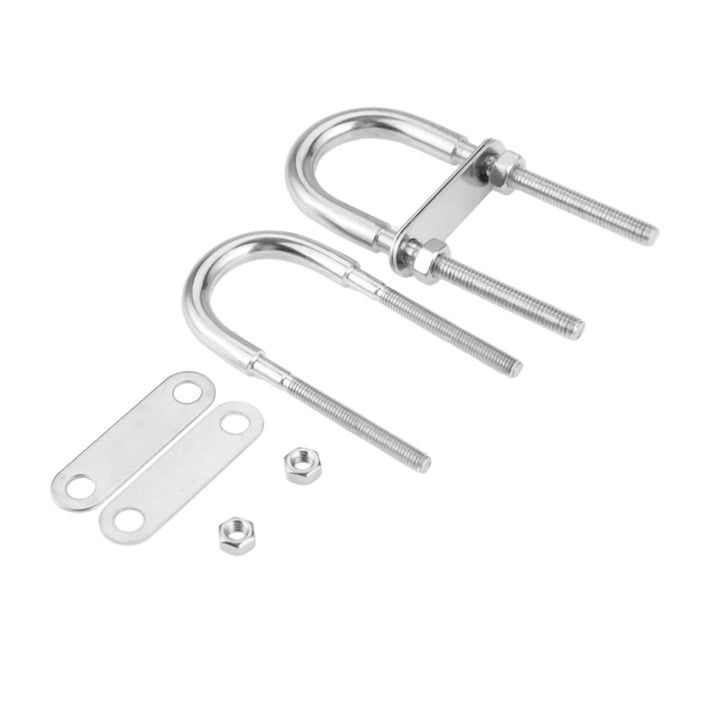 4 Stück U Bolzen, M5 M6 M8 M10 M12 Edelstahl 304 Bügelschraube Gewindebügel mit Mutter Platte M10*13