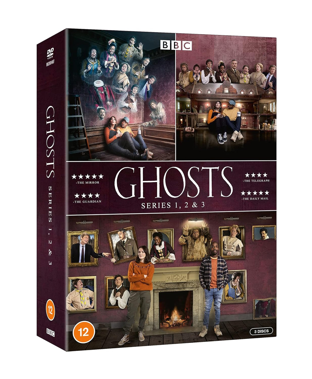 Ghosts - Series 1-3 Boxset [DVD] [2021], DVD