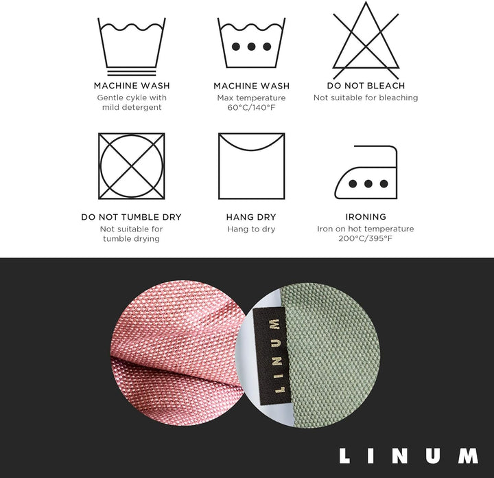 LINUM Pepper Premium Kissenhülle 50x50 cm, 100% Baumwolle, Maschinenwaschbar, Burgunderrot 50 x 50 c