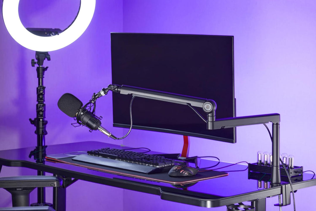 Halterungsprofi Alu Mikrofon Halterung Ständer HPMIC-1AL