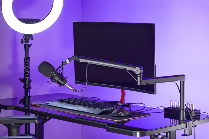 Halterungsprofi Alu Mikrofon Halterung Ständer HPMIC-1AL