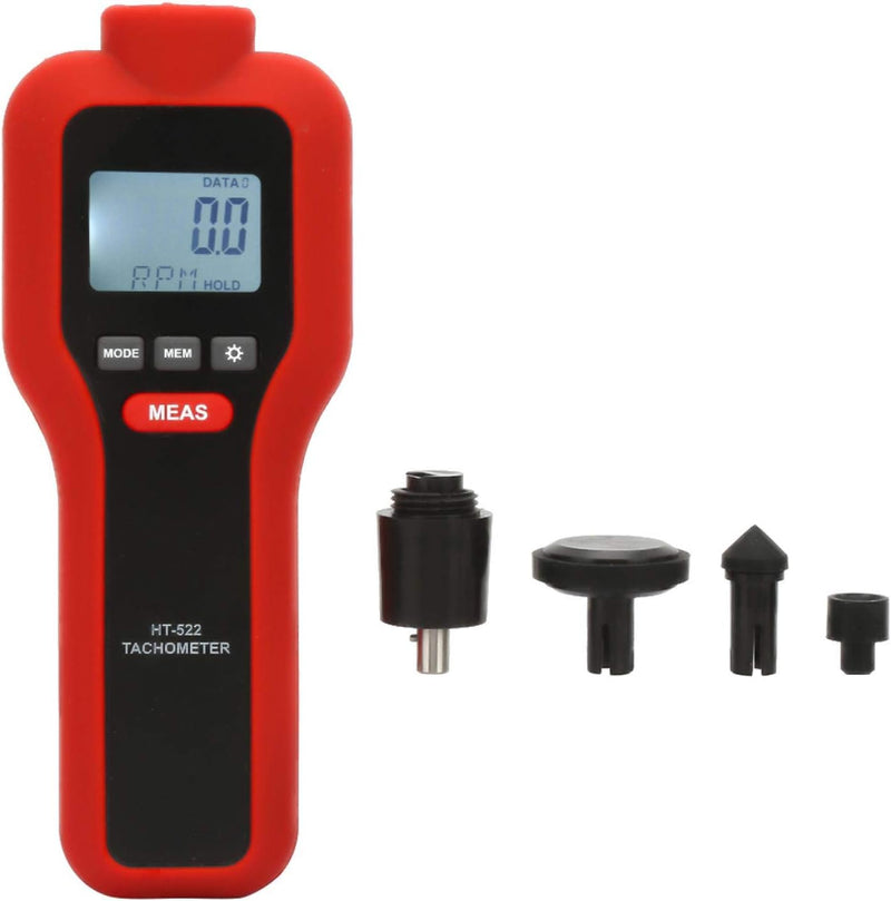 HT-522 Berührungsloser Drehzahlmesser 2-19999 LCD Digital Pocket Rotation Gauge Rotate Speed Meter