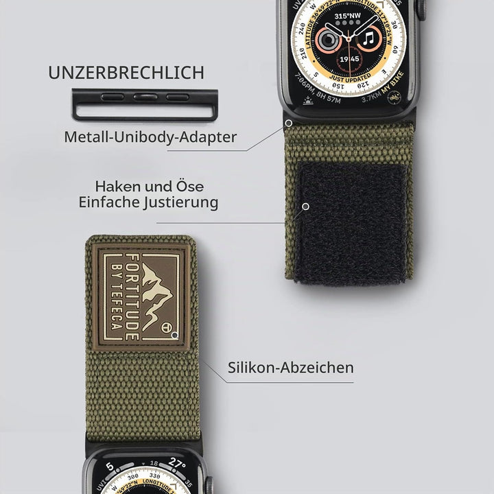 Tefeca Fortitude Serie Ultrawide Armband Kompatibel mit Apple Watch Ultra/Ultra2 Serie 9/8/SE2/7/6/S