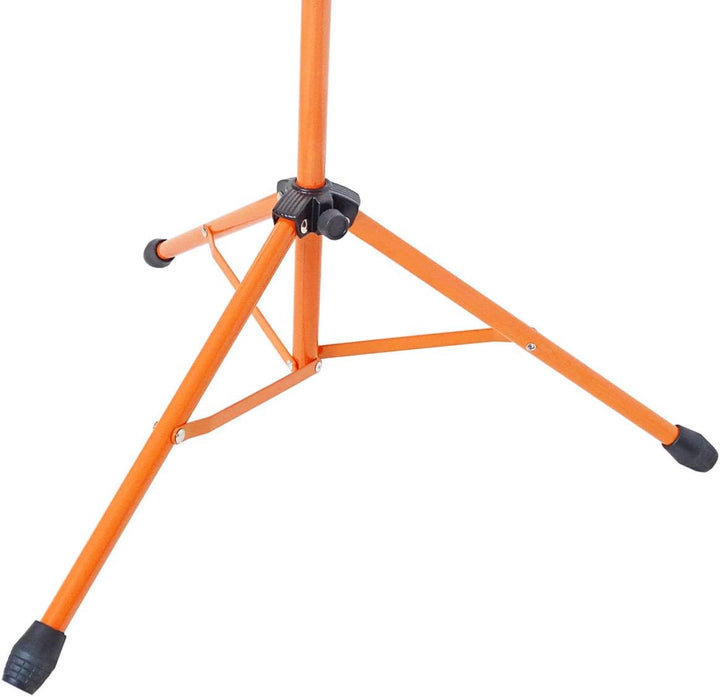 keepdrum MUS3OR Notenständer Orange + Tasche + 4 Stück Clip Notenklammer