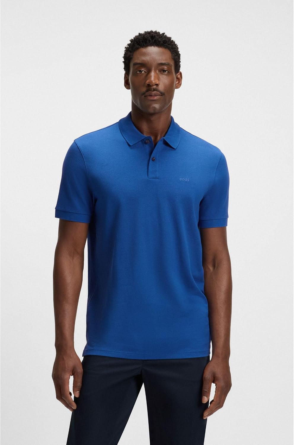 Pallas Poloshirt Aus Baumwoll-piqué Mit Logo-Details S Blau Neun, S Blau Neun