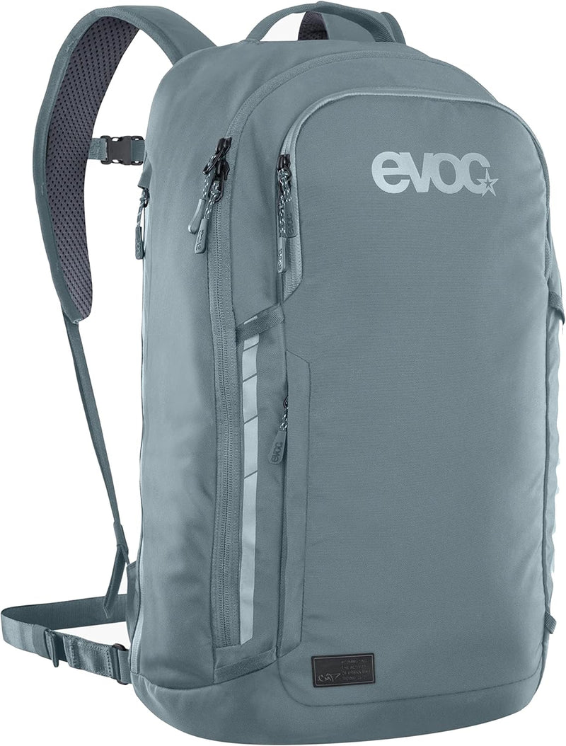 EVOC COMMUTE PRO 22 Rucksack (Fahrradrucksack, inkl. Rückenprotektor, recyceltes Polyester, Fahrradz