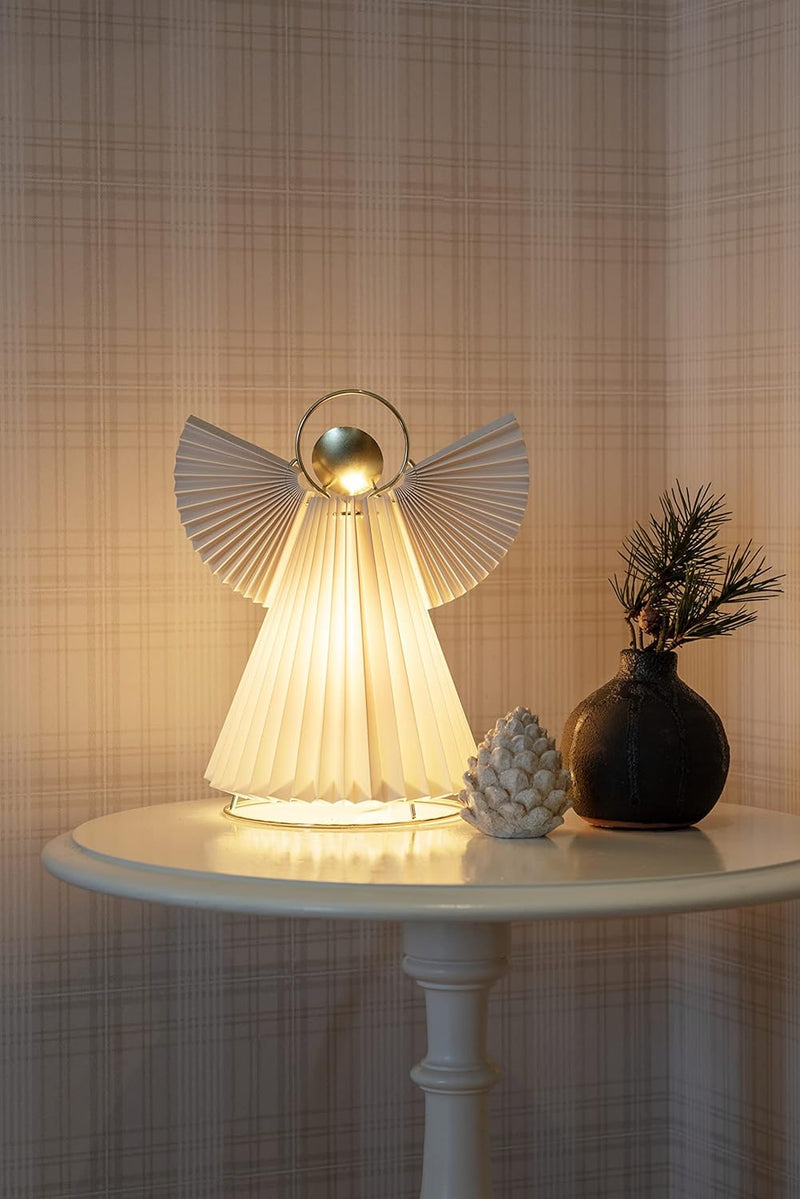 Konstsmide Papierengel, mini, inkl. Anschlusskabel mit an/aus Schalter, ohne Leuchtmittel, E14 Lampe