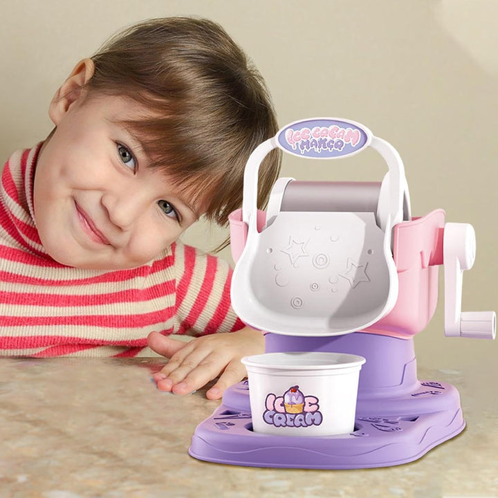 Eismaschine für Kinder, manuelle schnelle Ergebnisse, einfache Leckerli-Maschine, Eiscreme, Sorbet,
