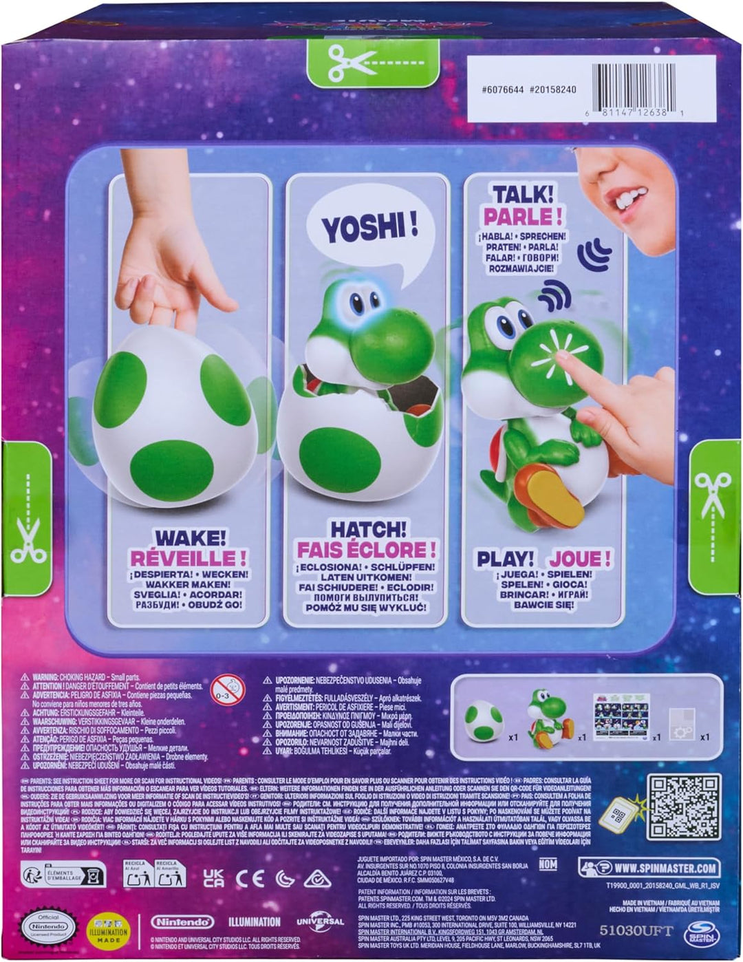 Super Mario Galaxy Film, Hatchin' Yoshi, Interaktive Yoshi Figur mit Sound- und Bewegungseffekten im