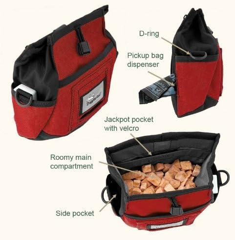 Doggone Good! Rapid Rewards Deluxe Dog Training Bag with Belt by (Black) by Schwarz, 1 Count (Pack o