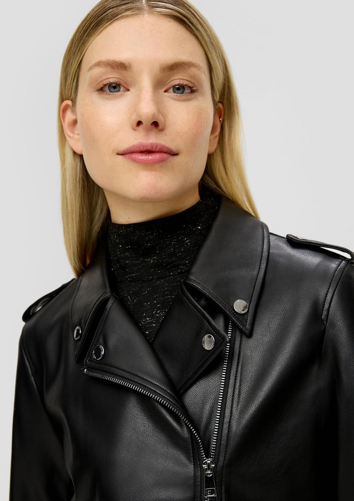 s.Oliver Jacke aus Materialmix in Leder-Optik 36 9999, 36 9999