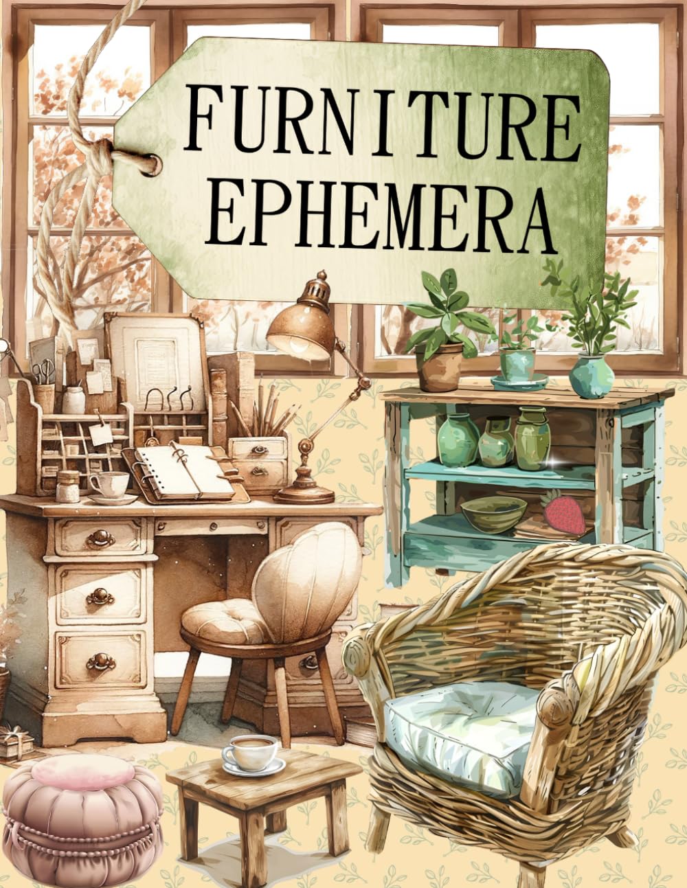 Furniture Ephemera Book: High Quality Images Of Furnishing and Ornaments, For Paper Crafts, Scrapboo