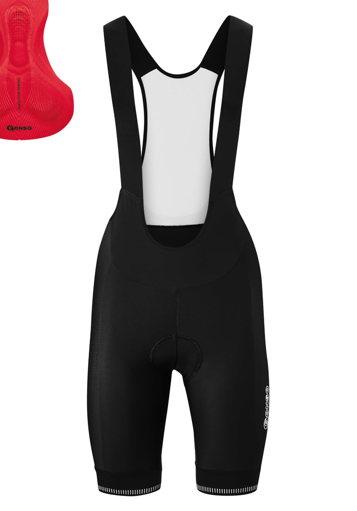 Gonso Damen Fahrradhose Sitivo W Bib 40 Black/Fire, 40 Black/Fire
