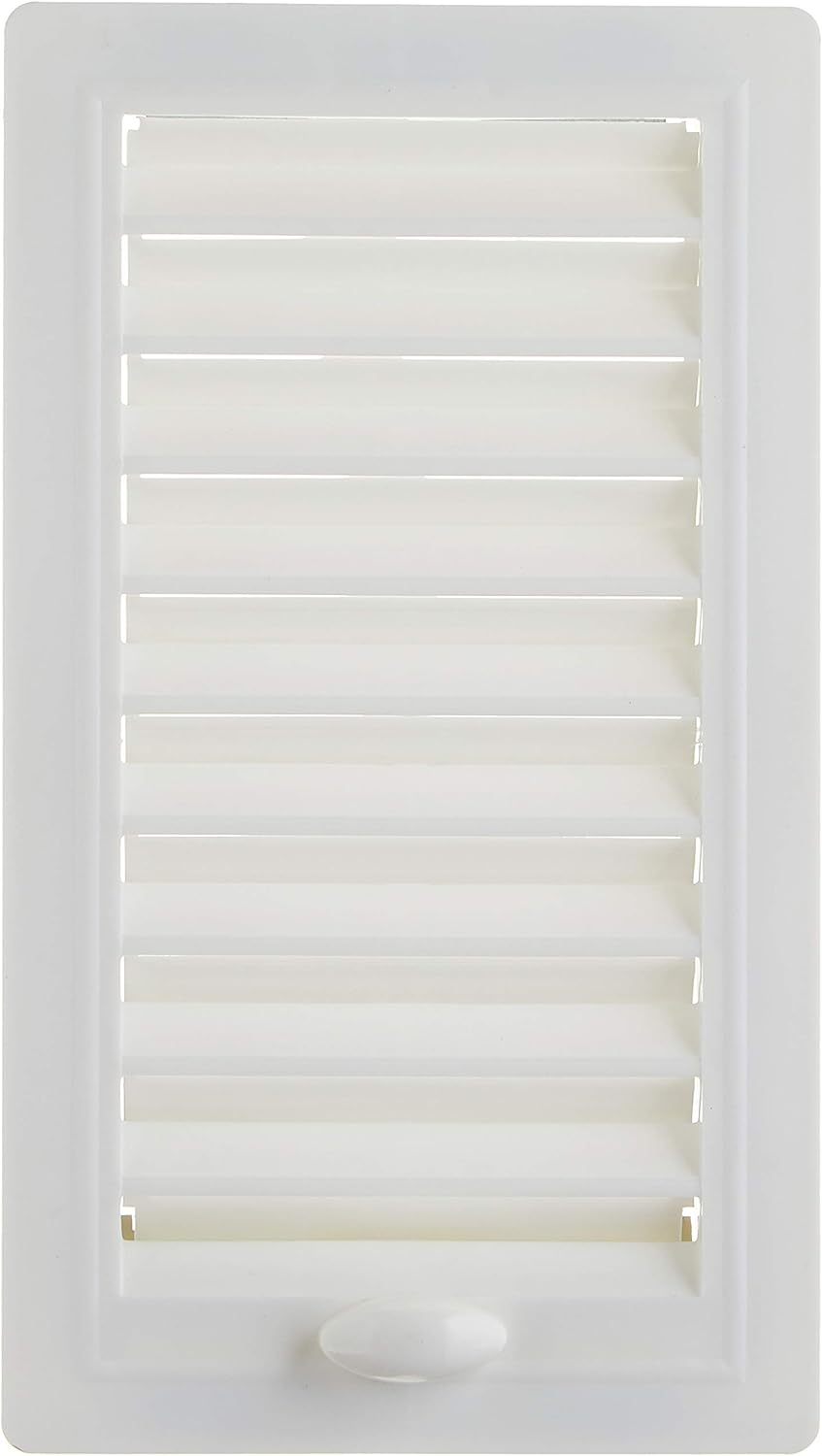 Upmann Lueftungsgitter Kunstst. 10x21 verstellbar mit Einbaur. weiss, 1 Stück, 50142