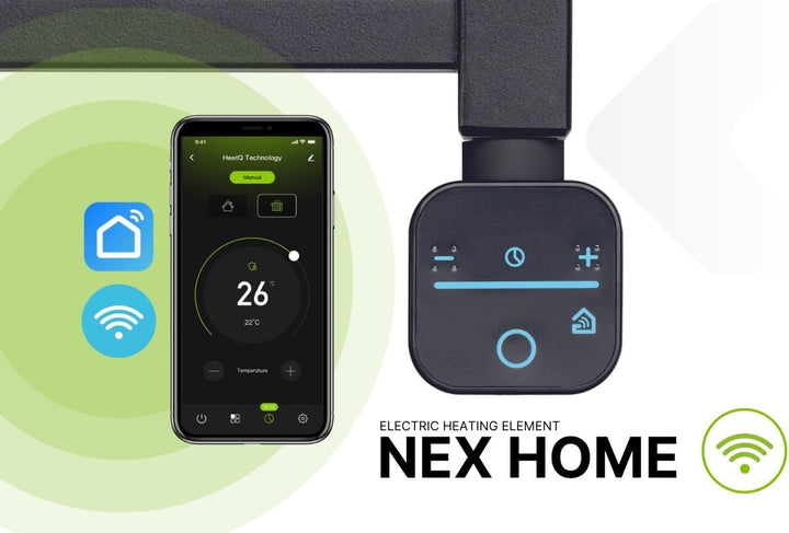 anapont elektrischer Badheizkörper - W-LAN WiFi steuerung per APP - Handtuchheizkörper - Badheizung